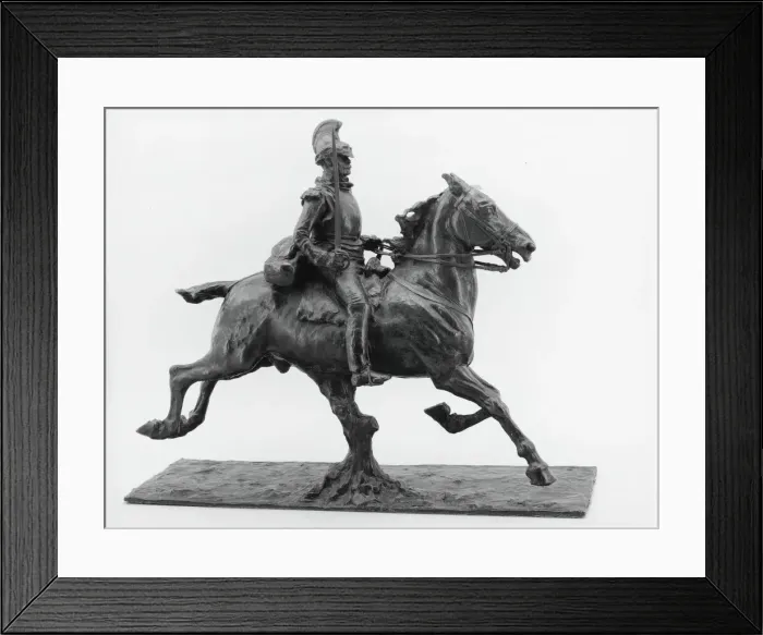 Framed Print : Cuirassier with Drawn Sword, modeled c. 1875 (cast after 1891) Framed Print : Cuirassier with Drawn Sword, modeled c. 1875 (cast after 1891)