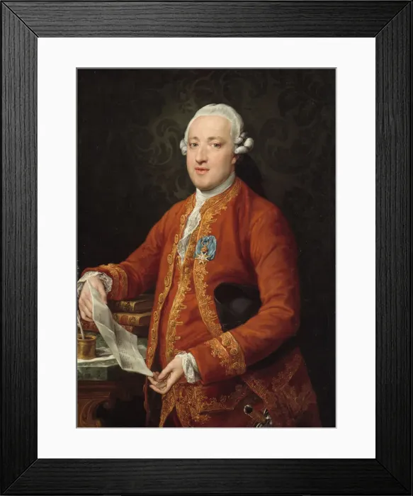 Framed Print : Don Jose Monino y Redondo, Conde de Floridablanca, c. 1776. Creator: Pompeo Batoni Framed Print : Don Jose Monino y Redondo, Conde de Floridablanca, c. 1776. Creator: Pompeo Batoni