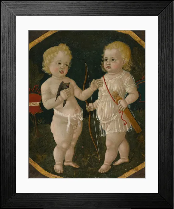 Framed Print : Two Putti, 1490  /  1510. Creator: Matteo di Giovanni