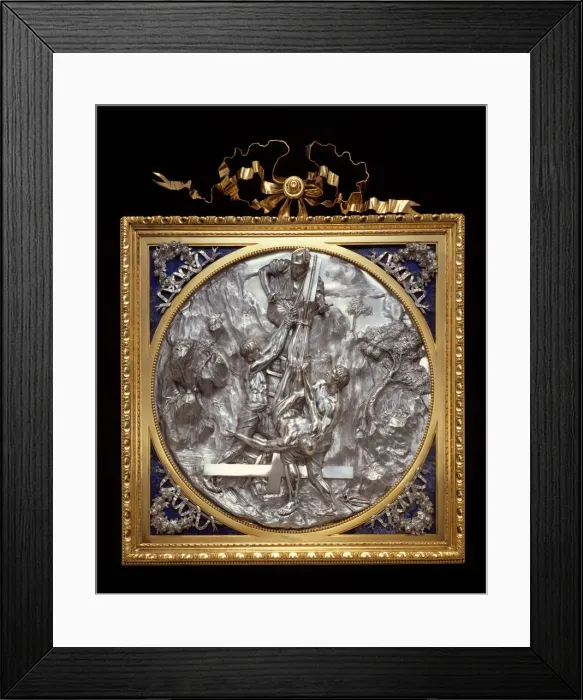 Framed Print : Crucifixion of Saint Peter, 1770 / 80. Creators: Luigi Valadier, Workshop of Luigi Valadier Framed Print : Crucifixion of Saint Peter, 1770 / 80. Creators: Luigi Valadier, Workshop of Luigi Valadier