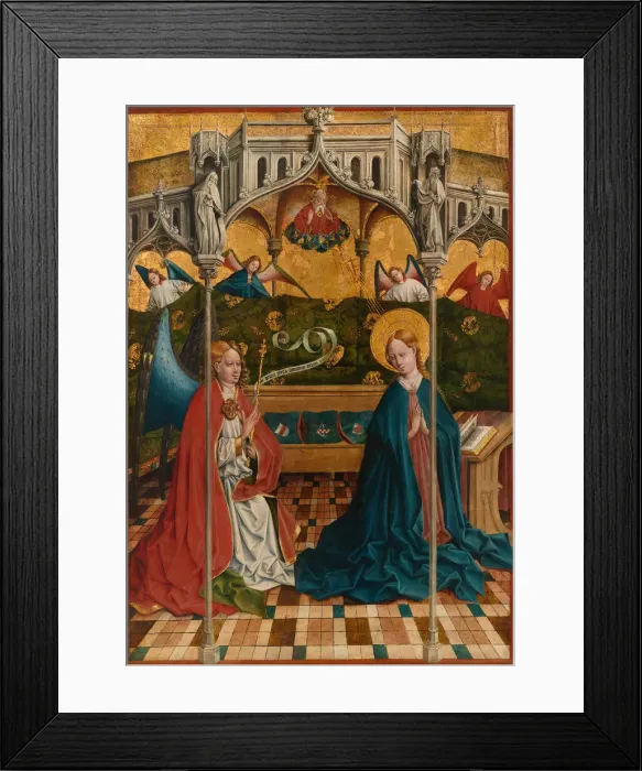 Framed Print : The Annunciation, Completed by 1457. Creator: Johann Koerbecke Framed Print : The Annunciation, Completed by 1457. Creator: Johann Koerbecke