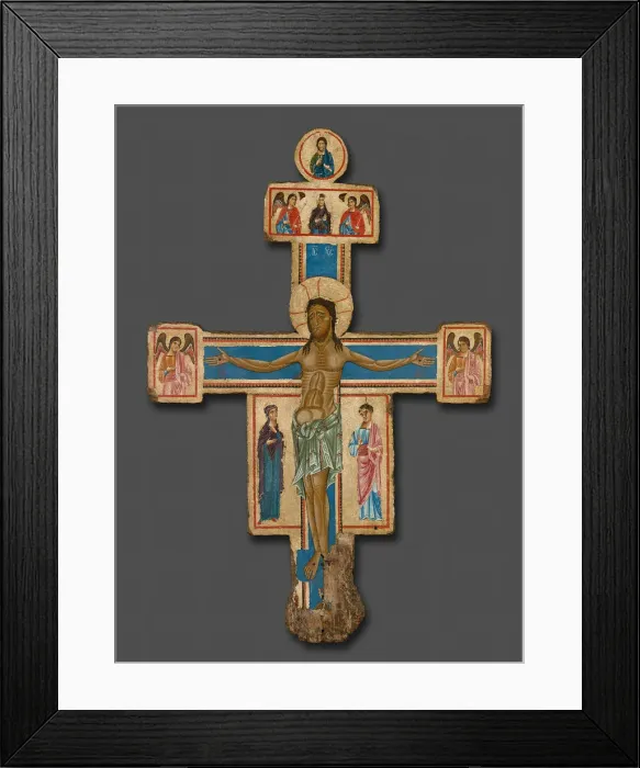 Framed Print : Crucifix, 1230 / 40. Creator: Master of the Bigallo Crucifix Framed Print : Crucifix, 1230 / 40. Creator: Master of the Bigallo Crucifix