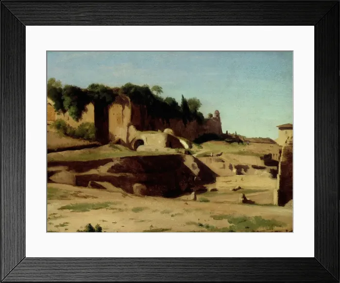 Framed Print : The Imperial Palace on the Palatine, Rome, 1834. Creator: Paul Flandrin Framed Print : The Imperial Palace on the Palatine, Rome, 1834. Creator: Paul Flandrin