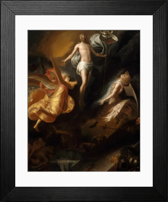 Framed Print : Resurrection of Christ, 1665  /  70. Creator: Samuel van Hoogstraten