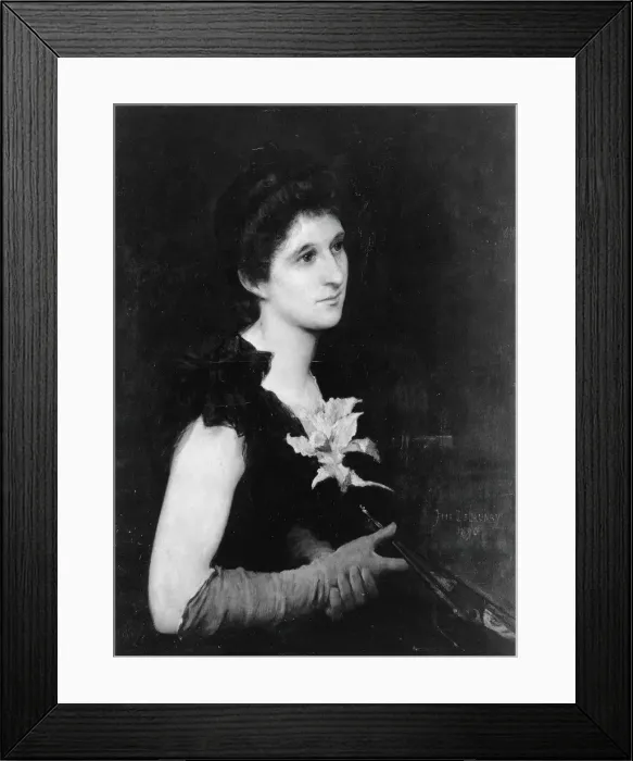 Framed Print : Portrait of Mrs. Charles L. Hutchinson, 1890. Creator: Jules Elie Delaunay Framed Print : Portrait of Mrs. Charles L. Hutchinson, 1890. Creator: Jules Elie Delaunay