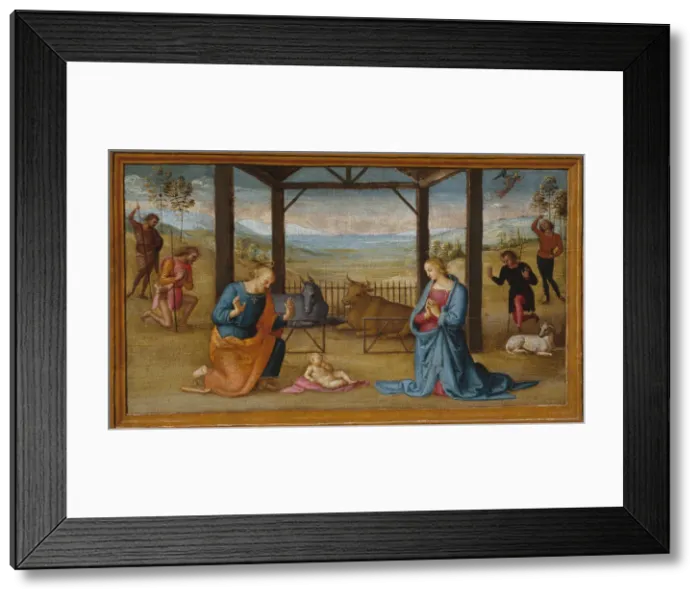 Framed Print : The Nativity, 1500 / 05. Creator: Perugino Framed Print : The Nativity, 1500 / 05. Creator: Perugino