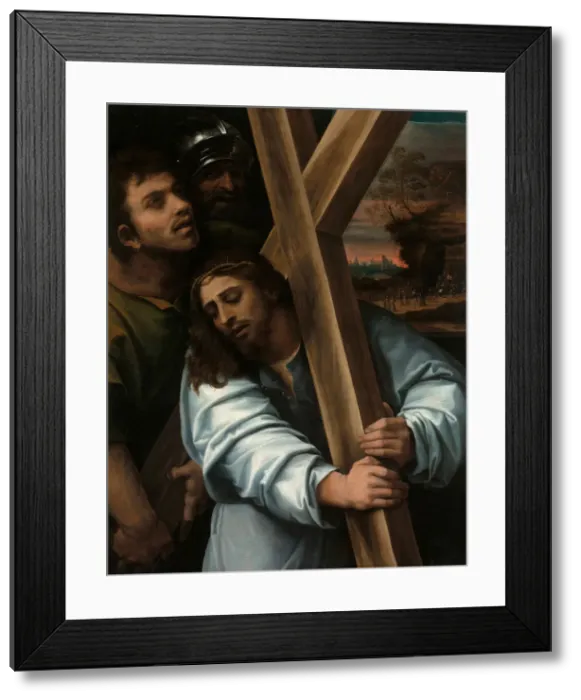 Framed Print : Christ Carrying the Cross, about 1515 / 1517. Creator: Sebastiano del Piombo Framed Print : Christ Carrying the Cross, about 1515 / 1517. Creator: Sebastiano del Piombo