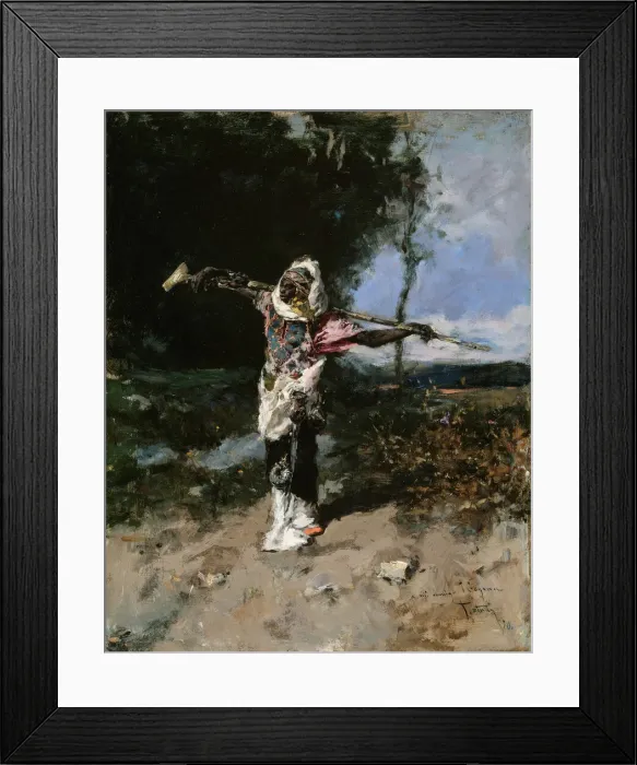 Framed Print : African Chief, 1870. Creator: Mariano Jose Maria Bernardo Fortuny y Carbo Framed Print : African Chief, 1870. Creator: Mariano Jose Maria Bernardo Fortuny y Carbo