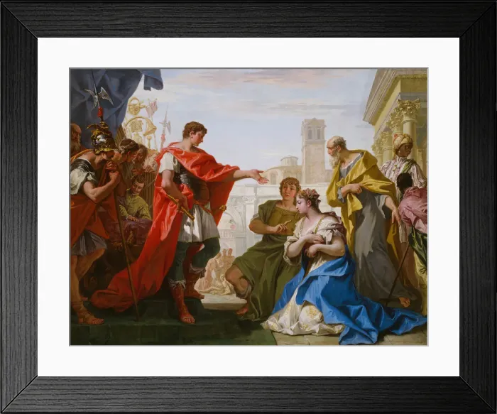 Framed Print : The Continence of Scipio, c. 1706. Creator: Sebastiano Ricci Framed Print : The Continence of Scipio, c. 1706. Creator: Sebastiano Ricci