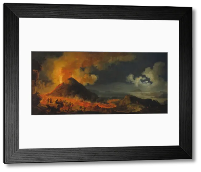 Framed Print : The Eruption of Vesuvius, 1771. Creator: Pierre-Jacques Volaire Framed Print : The Eruption of Vesuvius, 1771. Creator: Pierre-Jacques Volaire