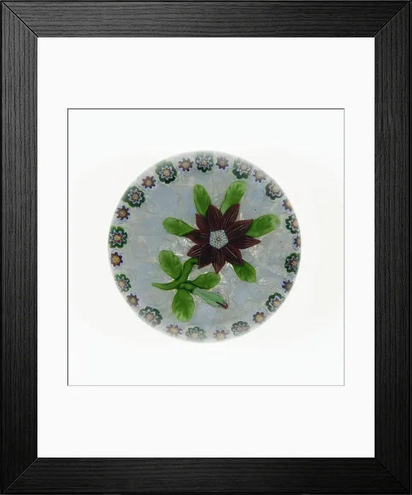 Framed Print : Paperweight, Luneville, c. 1848-55. Creator: Baccarat Glasshouse Framed Print : Paperweight, Luneville, c. 1848-55. Creator: Baccarat Glasshouse