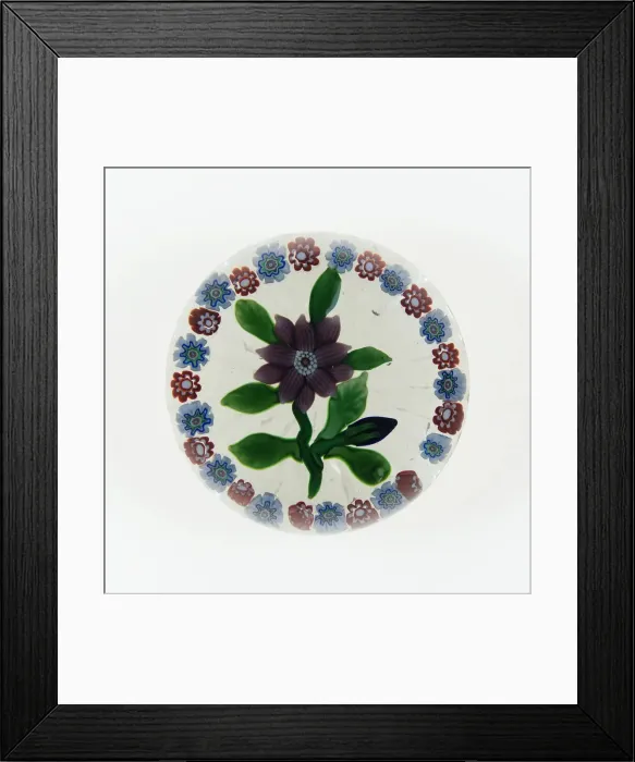 Framed Print : Paperweight, Luneville, c. 1848-55. Creator: Baccarat Glasshouse Framed Print : Paperweight, Luneville, c. 1848-55. Creator: Baccarat Glasshouse
