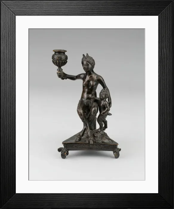 Framed Print : Satyr Mother and Child, about 1510 / 40. Creator: Workshop of Severo da Ravenna Framed Print : Satyr Mother and Child, about 1510 / 40. Creator: Workshop of Severo da Ravenna