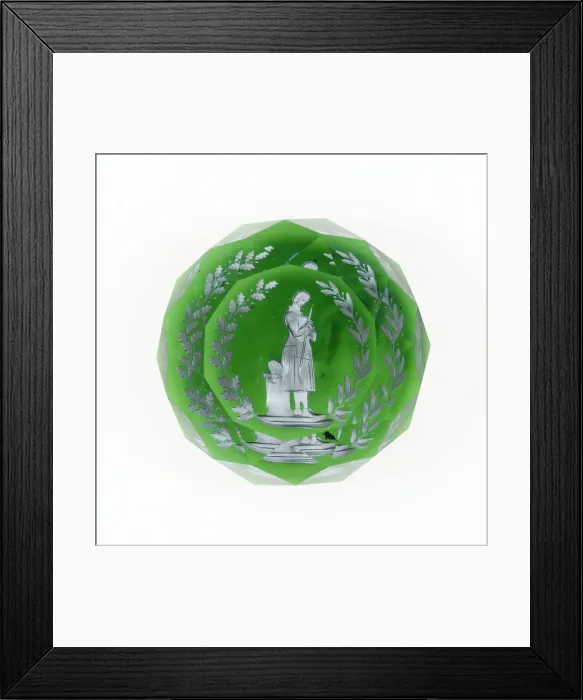 Framed Print : Paperweight, Luneville, c. 1846-55. Creator: Baccarat Glasshouse Framed Print : Paperweight, Luneville, c. 1846-55. Creator: Baccarat Glasshouse