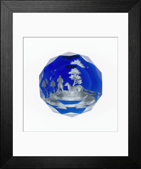 Framed Print : Paperweight, Luneville, c. 1846-55. Creator: Baccarat Glasshouse Framed Print : Paperweight, Luneville, c. 1846-55. Creator: Baccarat Glasshouse