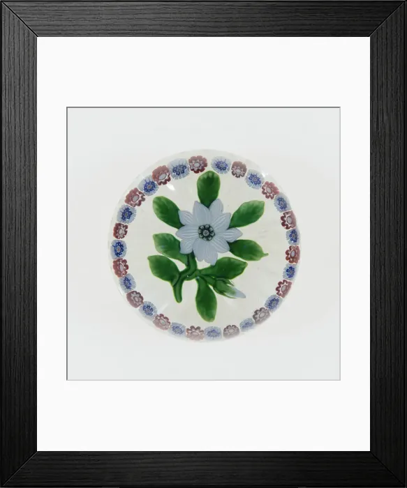 Framed Print : Paperweight, Luneville, c. 1848-55. Creator: Baccarat Glasshouse Framed Print : Paperweight, Luneville, c. 1848-55. Creator: Baccarat Glasshouse