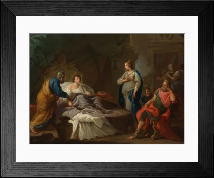 Framed Print : Antiochus Yearning for Stratonice, c. 1740. Creator: Stefano Pozzi Framed Print : Antiochus Yearning for Stratonice, c. 1740. Creator: Stefano Pozzi