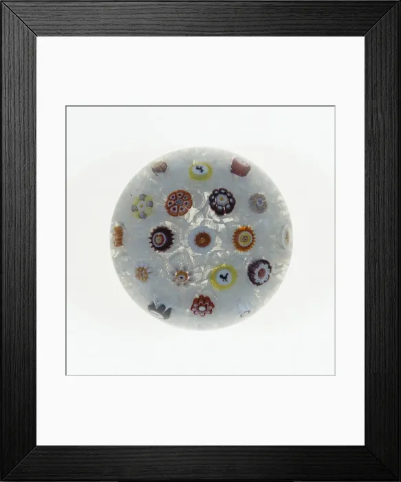 Framed Print : Paperweight, Luneville, c. 1846-55. Creator: Baccarat Glasshouse Framed Print : Paperweight, Luneville, c. 1846-55. Creator: Baccarat Glasshouse