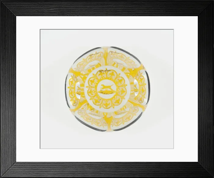 Framed Print : Paperweight, Luneville, c. 1848-60. Creator: Baccarat Glasshouse Framed Print : Paperweight, Luneville, c. 1848-60. Creator: Baccarat Glasshouse