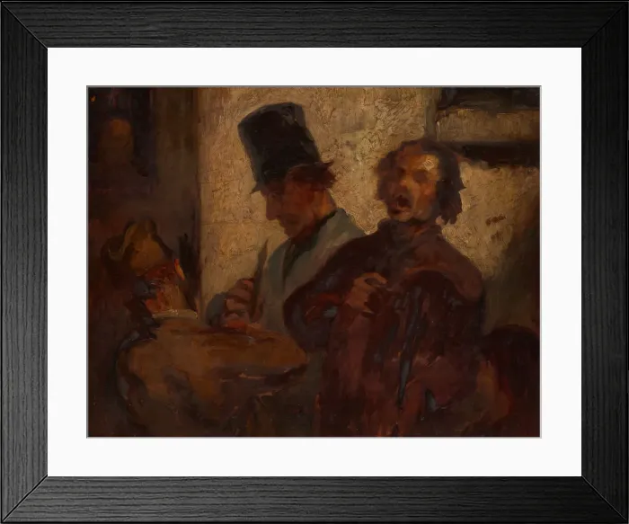 Framed Print : Street Musicians, c. 1855. Creator: Style of HonoreVictorin Daumier Framed Print : Street Musicians, c. 1855. Creator: Style of HonoreVictorin Daumier