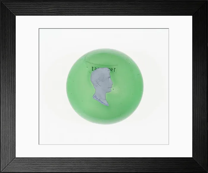 Framed Print : Paperweight, Luneville, c. 1846-55. Creator: Baccarat Glasshouse Framed Print : Paperweight, Luneville, c. 1846-55. Creator: Baccarat Glasshouse