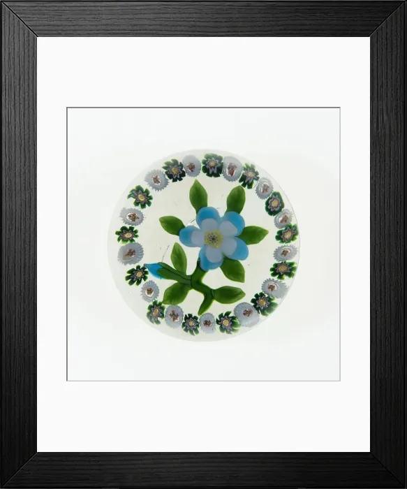 Framed Print : Paperweight, Luneville, c. 1848-55. Creator: Baccarat Glasshouse Framed Print : Paperweight, Luneville, c. 1848-55. Creator: Baccarat Glasshouse