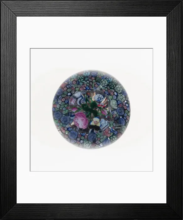 Framed Print : Paperweight, Luneville, c. 1846-55. Creator: Baccarat Glasshouse Framed Print : Paperweight, Luneville, c. 1846-55. Creator: Baccarat Glasshouse