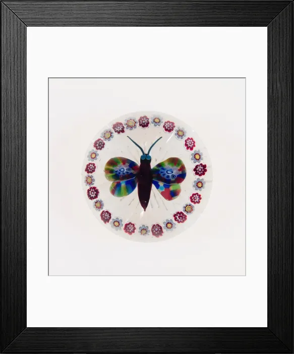 Framed Print : Paperweight, Luneville, c. 1846-55. Creator: Baccarat Glasshouse Framed Print : Paperweight, Luneville, c. 1846-55. Creator: Baccarat Glasshouse