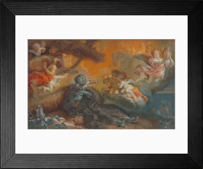 Framed Print : The Death of St. Francis Xavier, c. 1750. Creator: Veronica Stern Framed Print : The Death of St. Francis Xavier, c. 1750. Creator: Veronica Stern