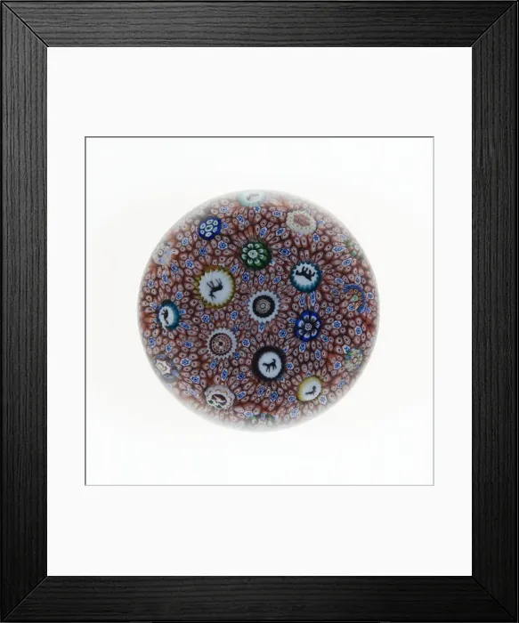 Framed Print : Paperweight, Luneville, 1848. Creator: Baccarat Glasshouse Framed Print : Paperweight, Luneville, 1848. Creator: Baccarat Glasshouse