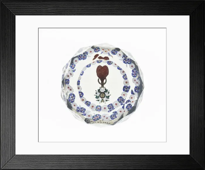 Framed Print : Paperweight, Luneville, c. 1848-60. Creator: Baccarat Glasshouse Framed Print : Paperweight, Luneville, c. 1848-60. Creator: Baccarat Glasshouse