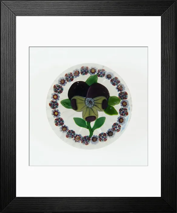 Framed Print : Paperweight, Luneville, c. 1848-55. Creator: Baccarat Glasshouse Framed Print : Paperweight, Luneville, c. 1848-55. Creator: Baccarat Glasshouse