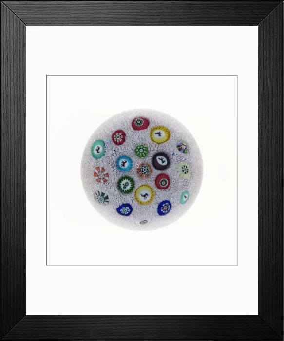 Framed Print : Paperweight, Luneville, 19th century. Creator: Baccarat Glasshouse Framed Print : Paperweight, Luneville, 19th century. Creator: Baccarat Glasshouse