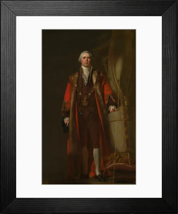 Framed Print : Charles Thorp as Lord Mayor of Dublin, c. 1800. Creator: William Cuming Framed Print : Charles Thorp as Lord Mayor of Dublin, c. 1800. Creator: William Cuming