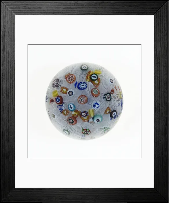 Framed Print : Paperweight, Luneville, 1847. Creator: Baccarat Glasshouse Framed Print : Paperweight, Luneville, 1847. Creator: Baccarat Glasshouse