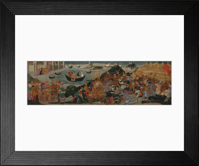 Framed Print : The Battle of Pharsalus and the Death of Pompey, 1455 / 60 Framed Print : The Battle of Pharsalus and the Death of Pompey, 1455 / 60