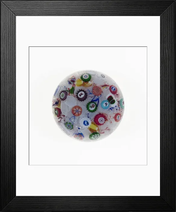 Framed Print : Paperweight, Luneville, 1847. Creator: Baccarat Glasshouse Framed Print : Paperweight, Luneville, 1847. Creator: Baccarat Glasshouse