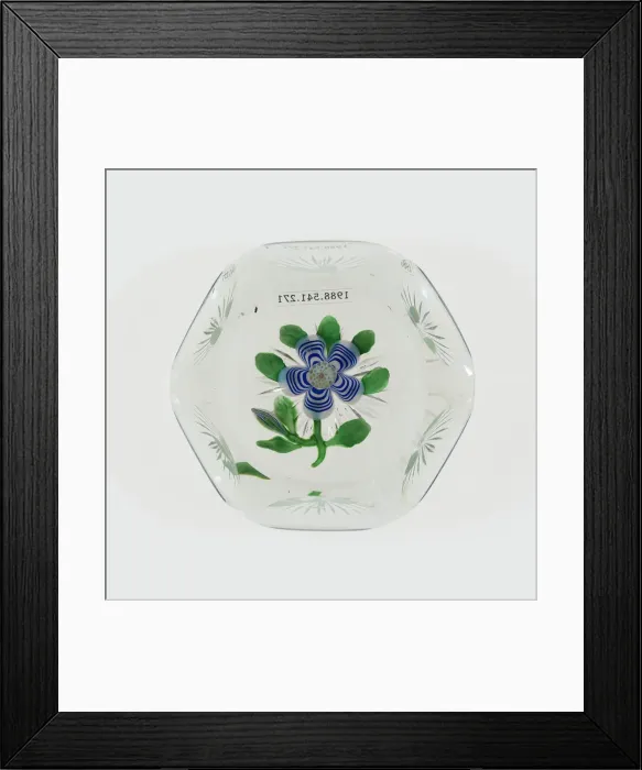 Framed Print : Paperweight, Baccarat, c. 1848-55. Creator: Baccarat Glasshouse Framed Print : Paperweight, Baccarat, c. 1848-55. Creator: Baccarat Glasshouse