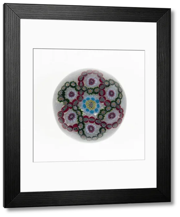 Framed Print : Paperweight, Luneville, c. 1846-55. Creator: Baccarat Glasshouse Framed Print : Paperweight, Luneville, c. 1846-55. Creator: Baccarat Glasshouse