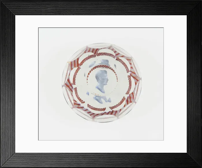 Framed Print : Paperweight, Baccarat, Mid 19th century. Creator: Baccarat Glasshouse Framed Print : Paperweight, Baccarat, Mid 19th century. Creator: Baccarat Glasshouse
