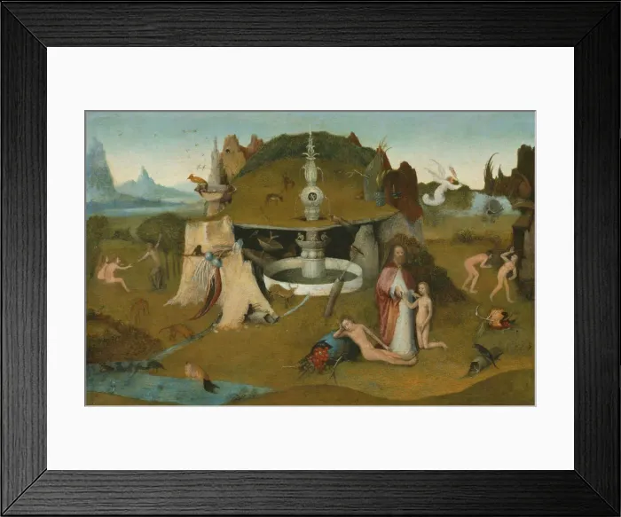 Framed Print : The Garden of Paradise, 1500 / 20. Creator: Workshop of Hieronymus Bosch Framed Print : The Garden of Paradise, 1500 / 20. Creator: Workshop of Hieronymus Bosch