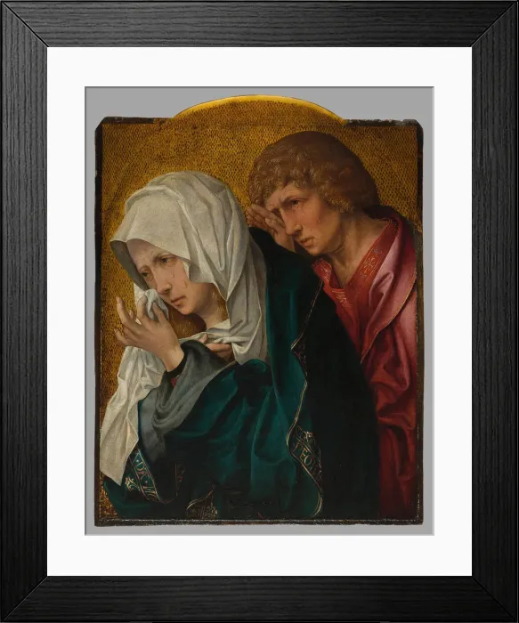 Framed Print : The Virgin and Saint John the Evangelist, c. 1520. Creators: Workshop of Jacob Cornelisz Framed Print : The Virgin and Saint John the Evangelist, c. 1520. Creators: Workshop of Jacob Cornelisz