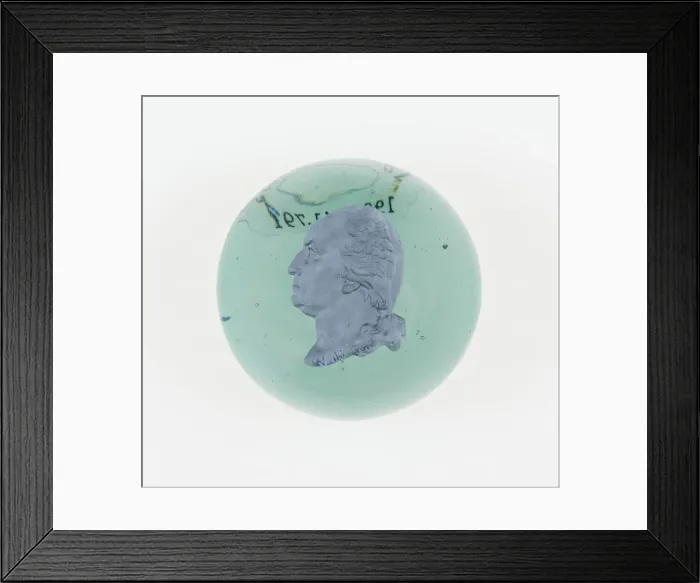Framed Print : Paperweight, Baccarat, Mid 19th century. Creator: Baccarat Glasshouse Framed Print : Paperweight, Baccarat, Mid 19th century. Creator: Baccarat Glasshouse