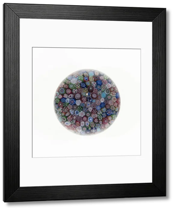 Framed Print : Paperweight, France, c. 1846-55. Creator: Baccarat Glasshouse Framed Print : Paperweight, France, c. 1846-55. Creator: Baccarat Glasshouse