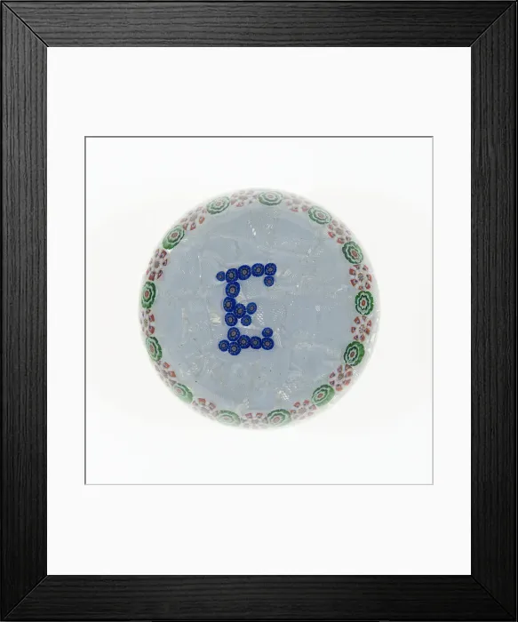 Framed Print : Paperweight, Luneville, c. 1846-55. Creator: Baccarat Glasshouse Framed Print : Paperweight, Luneville, c. 1846-55. Creator: Baccarat Glasshouse
