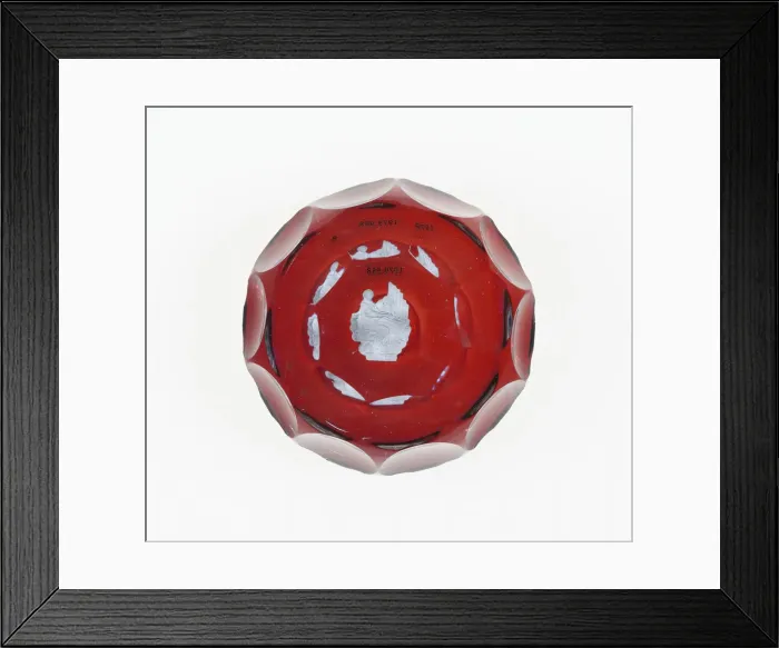 Framed Print : Paperweight, Luneville, c. 1846-55. Creator: Baccarat Glasshouse Framed Print : Paperweight, Luneville, c. 1846-55. Creator: Baccarat Glasshouse