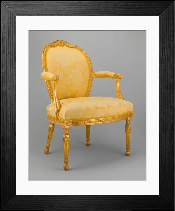 Framed Print : Armchair, England, 1770 / 75. Creator: Thomas Chippendale Framed Print : Armchair, England, 1770 / 75. Creator: Thomas Chippendale
