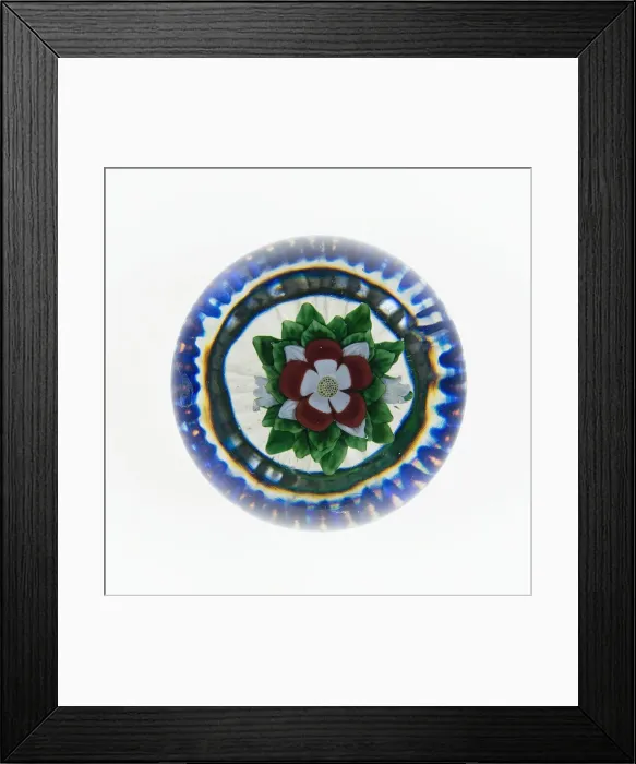 Framed Print : Paperweight, Luneville, c. 1848-55. Creator: Baccarat Glasshouse Framed Print : Paperweight, Luneville, c. 1848-55. Creator: Baccarat Glasshouse