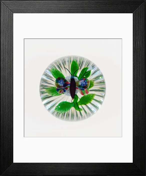 Framed Print : Paperweight, Luneville, c. 1848-55. Creator: Baccarat Glasshouse Framed Print : Paperweight, Luneville, c. 1848-55. Creator: Baccarat Glasshouse