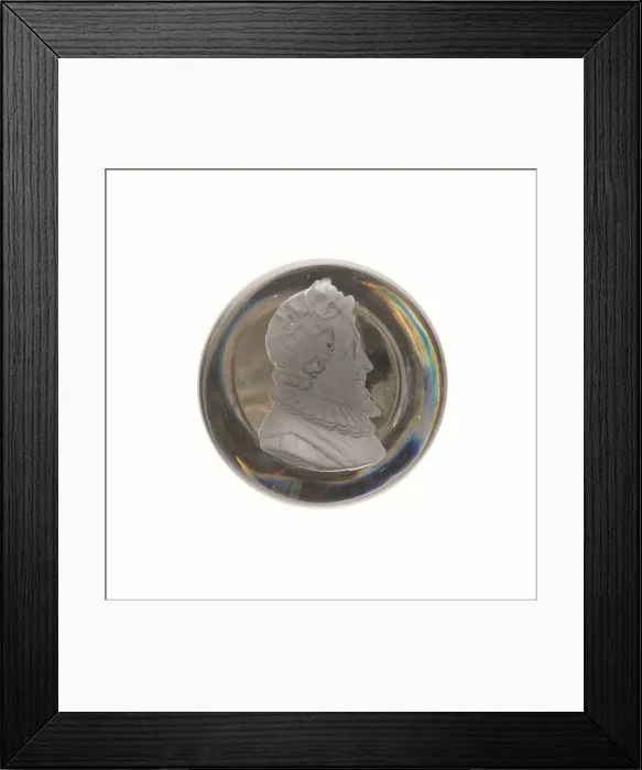 Framed Print : Paperweight, United States, c. 1846-55. Creator: Unknown Framed Print : Paperweight, United States, c. 1846-55. Creator: Unknown